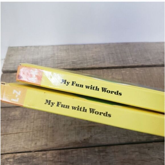 VINTAGE MY FUN WITH WORDS Children's Hardcover Dictionary Book Set Literary - Picture 2 of 7